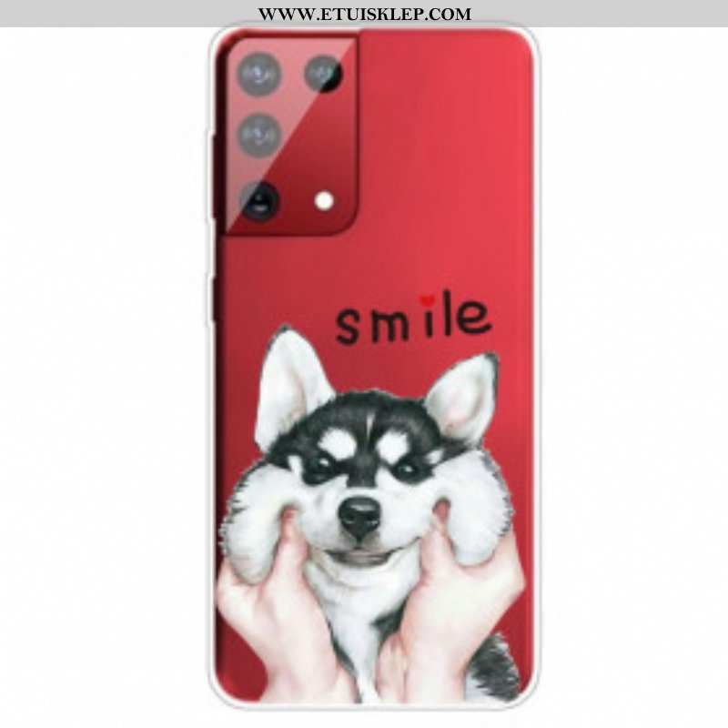 Etui do Samsung Galaxy S21 Ultra 5G Uśmiechnięty Pies